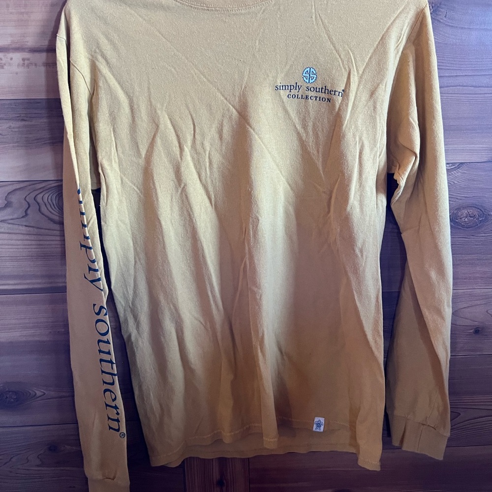 Simply Southern Mustard Long Sleeve Tee